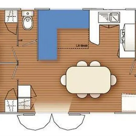 Mobil - 3 Chambres, 6 Pers., Terrasse - Api-1-52-627
